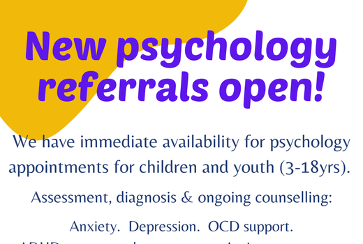 New Year, new psychology appointments open!